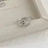 Anillo de Serpiente con Ojos Verdes Microincrustados de Circonita, Estilo Minimalista, Anillo Abierto Ajustable de Alta Calidad con Tacto Premium, Anillo para Dedo Índice para Mujer
