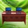 Mesa de computador com elevação de estrutura de aço, mesa de sala de informática, suporte de elevação para monitor de 24 polegadas, sala de aula multimídia, mesa de treinamento para sala de informática