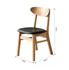 Silla mariposa de madera maciza, estilo nórdico, adecuada para cafeterías, hoteles y restaurantes, con respaldo, silla de comedor, adecuada para reuniones y recepciones, con cojín suave, silla de diseño simple