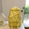 Mochila Nova Estilo 2024 para Alunas, Mochila Estilo Coreano para Alunos do Ensino Médio e Fundamental, Bonita, Grande Capacidade, Mochila de Aparência Sofisticada