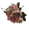 Al por mayor En stock 6 Colores 6 Cabezas Hortensia Peonía Rosa Artificial Estilo Europeo Ramo Decoración Flores Artificiales