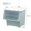 Caja de Almacenamiento Grande de Apertura Frontal Caja de Almacenamiento para Juguetes con Tapa abatible Gabinete de Almacenamiento para Snacks Caja de Almacenamiento Multicolor de Apertura Lateral Venta al por Mayor