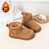 2026 Novas Botas de Neve Infantis Inverno Plus Veludo Engrossado Quente Botas de Algodão Meninos Meninas Antiderrapante Solado Macio Botas Curtas