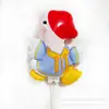 Celebridade da Internet Transfronteiriça Grande Clipe Vara de Puxar Filme de Alumínio Animal de Desenho Peppa Pig Balão Brilhante Atacado Barraca de Rua de Mercado Noturno Atacado
