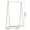 Exhibidor dorado para tienda de ropa, combinación de pie, estante para tienda de ropa para hombre y mujer, estante para ropa de hierro, exhibidor Zhongdao