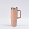 40 Vasos para Coche Ice Buster de Acero Inoxidable 304 de Doble Pared al Vacío Multicolores En Stock de Gran Capacidad con Popote Logotipo