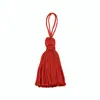 Colgante de Nudo de Hilo de Punto de Cruz con Borla de 8 cm Adorno para Colgar en el Coche Nudo Chino Estilo Corto Accesorios Vintage en Stock