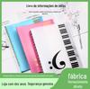 A4 criativo multicamadas 40 páginas Álbum de Música notas musicais piano pauta cinco linhas livro de música pasta de partitura colorida
