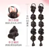 Peluca de Cola de Caballo para Mujer, Trenzas Burbuja con Pinza de Garra, Trenzas Boxeadoras, Trenzas Retorcidas con Mechas, Nuevos Dreadlocks Estilo Chino, Trenzas de Linterna, Dobles Colas de Caballo