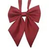 Cuello de flor de corbata de moño estilo universitario japonés [traje de raíz de pluma de colchón] corbata de moño jk roja traje de marinero