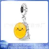 Pulsera Pandora S925 de Cobre Blanco Plateado para Mujer con Cuentas DIY Cuentas Sueltas Colgante de Cuenta Pulsera Regalo para Amante