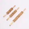 Rodillo de masajeador muscular de madera maciza directo de fábrica para relajación, Maza, Meridiano, Pierna delgada, Masaje de espalda, Yoga
