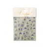 Tomoni Pegatinas para Uñas con Estampado en Caliente Populares en Instagram Hielo Transparente Estilo Lujo Accesible Pegatinas para Uñas Oro Fruta Rojo Flor Hoja Pegatinas Joyería