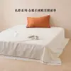 Sábana individual de algodón de fibra larga de 100 unidades, satén de algodón puro, alto número de hilos, alta densidad, color liso, calidad hotel, adecuada para dormir directamente en la cama
