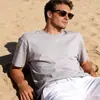 Camisetas de Algodón para Hombre en Múltiples Colores, Mangas Cortas que Absorben la Humedad, Camisetas de Algodón Cómodas y Amigables con la Piel, Descuentos por Compra al por Mayor, Venta al por Mayor de Fábrica