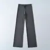 Pantalones Deportivos Casuales con Cordón en la Cintura Elástica y Cordones para Mujer, Yoga, Fitness, Elásticos, Ajustados, Rectos