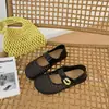 Sapatos Mary Jane Tecidos Vazados Estilo Coreano para Mulheres, Novidade Primavera/Verão 2026 Planos Respiráveis Versáteis de Bico Baixo