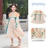 Hanfu para Meninas 2026 Novo Estilo Estilo Chinês Traje Antigo Infantil Outono Vestido de Performance Tradicional Bebê Roupa Tang
