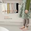 Leggings infantis primavera e outono finos meias de peça única roupa íntima fofa crianças Bebê novos calças cropped de renda para meninas
