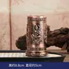 Quemador de Incienso Zen Estilo Chino con Relieve de Buda en Cuatro Lados y Pequeño Diseño de Nube Auspiciosa, Quemador de Incienso de Aleación para Ceremonia del Té y Decoración de Arte del Incienso