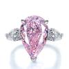 Joyería Mu Jing 2023 Nuevo en Vivo Plata 925 Diamante de Alto Carbono 11*17 Corte Huevo de Paloma Flor de Hielo con Lujo Europeo y Americano