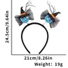 Diadema Divertida de Dibujos Animados para Halloween Accesorios para el Cabello Decoraciones para Fiesta Temática del Festival de Fantasmas Diadema de Murciélago Araña Hebilla para la Cabeza