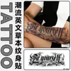 Novos Adesivos de Tatuagem Temporária Herbal Tendência Estilo Inglês Ousados para Homens e Mulheres, Meio Braço Peito à Prova d'Água Duradouros Adesivos de Pele