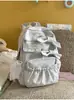 Nova Mochila Escolar Estilo Japonês Ins, Mochila Fofa com Laço para Meninas do Ensino Médio, Estilo Universitário, Mochila Leve e Doce