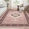 Alfombra Estilo Retro Americano Alfombra de Piso Lavable de Terciopelo para Sala de Estar Persa Sofá Mesa de Café Alfombra de Dormitorio Junto a la Cama Transfronterizo