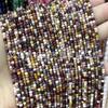 Ágata cristalina cortada cuadrada cuentas sueltas turmalina olivina tallada cuadrado pequeño accesorios para joyería DIY cuentas cuadradas