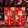 2026 Ano do Cavalo Envelope Vermelho Novo Personalizado Criativo Olho de Gato 3D Brilhante Pacote Vermelho Festival da Primavera Ano Novo Bolsa de Envelope Vermelho Atacado