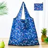 Bolsa de compras plegable de gran capacidad, bolso de mano portátil para supermercado, impresión de logotipo, bolsa de almacenamiento 190T, directo de fábrica