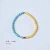 Pulsera Guofeng Magnesita Cera de Abeja Piedra Cloisonné Koi para Mujer Fina Simple de una Sola Vuelta Apilable Pulsera Joyería Lote