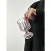 Copa de Vino Vintage con Atmósfera de Nicho, Copa de Vidrio Retro, Copa de Champaña, Copa de Vino, Taza para Beber Estilo Ins