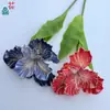 Alice Iris de Cabeza Única Muebles Decorativos para el Hogar Arreglo Floral Flores Artificiales Exhibición en Ventana Fotografía Flores de Seda
