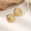 Brincos de Aço Fundido Geométricos Tridimensionais Transfronteiriços, Modernos, Simples, Personalizados, Elegantes, Joias da Moda Atacado