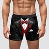 AliExpress Amazon Transfronterizo Regalo de Navidad Año Nuevo Ropa Interior para Hombre Seda de Leche Cintura Media Alta Elasticidad Alta Transpirables Pantalones Cortos