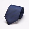 Corbata Formal de Negocios Atada a Mano para Hombre Azul Negro Larga 8cm Banco Hotel Ropa de Trabajo Profesional Corbata