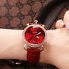 GUOU Corea del Sur reloj retro redondo para estudiantes, moda coreana, reloj digital a escala de moda, reloj de esfera grande, reloj para mujer, cinturón