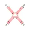 Xiangai Jiaren sm conector cruzado acessórios para brinquedos sexuais conjunto de restrição de bondage algemas de pelúcia e couro produtos para adultos