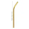 Pajilla de acero inoxidable 304 al por mayor 12/16cm pajilla para té de leche cóctel pajilla recta curva para bebida de jugo casera