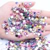 Imitação de mesa acrílica com fundo plano e diamante cor AB 1,5 mm-8 mm brilhante para arte em unhas faça você mesmo adesivo para celular acessórios com diamante