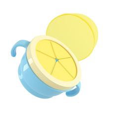 Suprimentos infantis de estilo japonês, pote de lanche com alça dupla para bebês, copo de lanche, antiderramamento, tigela pequena de biscoitos para bebês