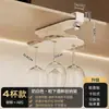 Estante para Copas de Vino Colgante con Pinzas para Puertas de Gabinete, Estante de Almacenamiento para Tazas, Estante Escurridor, Organizador para Mesa de Comedor