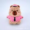 Pelúcia Gravata Capivara Boneca Acessórios Desenho Animado Capivara Boneca Chaveiro Broche Caixa de Roupa Bolsa Acessórios