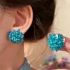Pendientes de hortensia frescos y delicados, versátiles, con cuentas, elegantes y sofisticados, pendientes elegantes para mujer, pendientes de lujo ligero y favorecedores