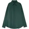 Camisa de Estilo Genial de Gama Alta Sensación de Caída Simple Camisa Atractiva de Plankton para Hombre Primavera y Otoño Gasa Holgada Estilo Coreano Manga Larga Moderna
