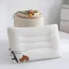 Núcleo de Almohada 100% Algodón, Algodón Puro de 60 Hilos, Almohada Suave que Protege el Sueño, Almohada Clase A para Mamás, Bebés y Niños, Almohada Baja para Dormitorio Estudiantil, Par