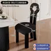 Silla de Comedor Retro de Madera Maciza, Silla para Mesa de Comedor del Hogar, Silla Llave Sirena de Diseñador, Silla con Respaldo, Taburete, Respaldo Alto Nórdico
