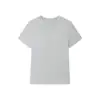 Camiseta de Manga Corta con Cuello Redondo de Seda Modal para Mujer, Delgada de Lana Merino Tencel, Corte Ajustado, Camiseta Base Adelgazante de Verano